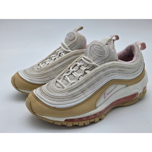 Nike Air Max 97 “Sesame/Pink Foam”  Size 4Y - (921522-113) - Picture 1 of 8